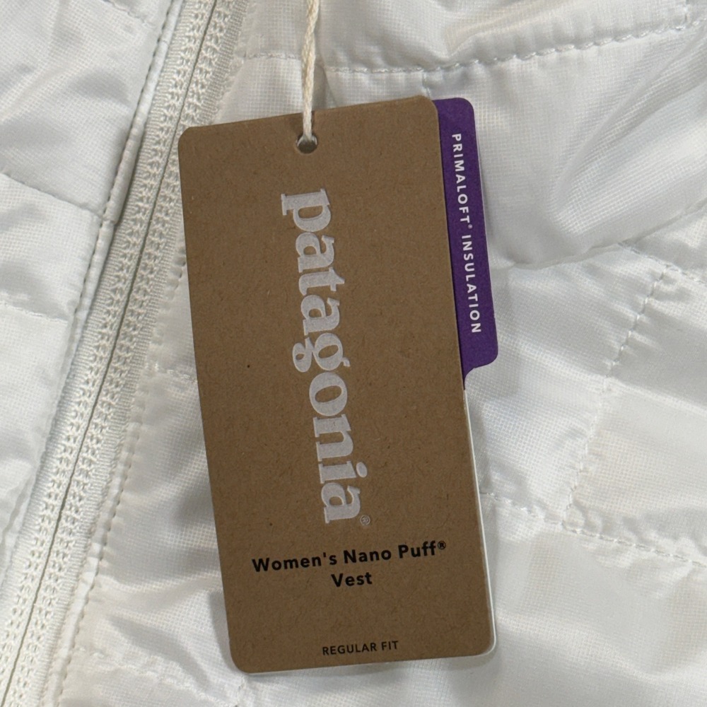 Patagonia Nano Puff Vest Birch White Womens XL NWT 84247 FA23 Quilted Puffer - Picture 8 of 13